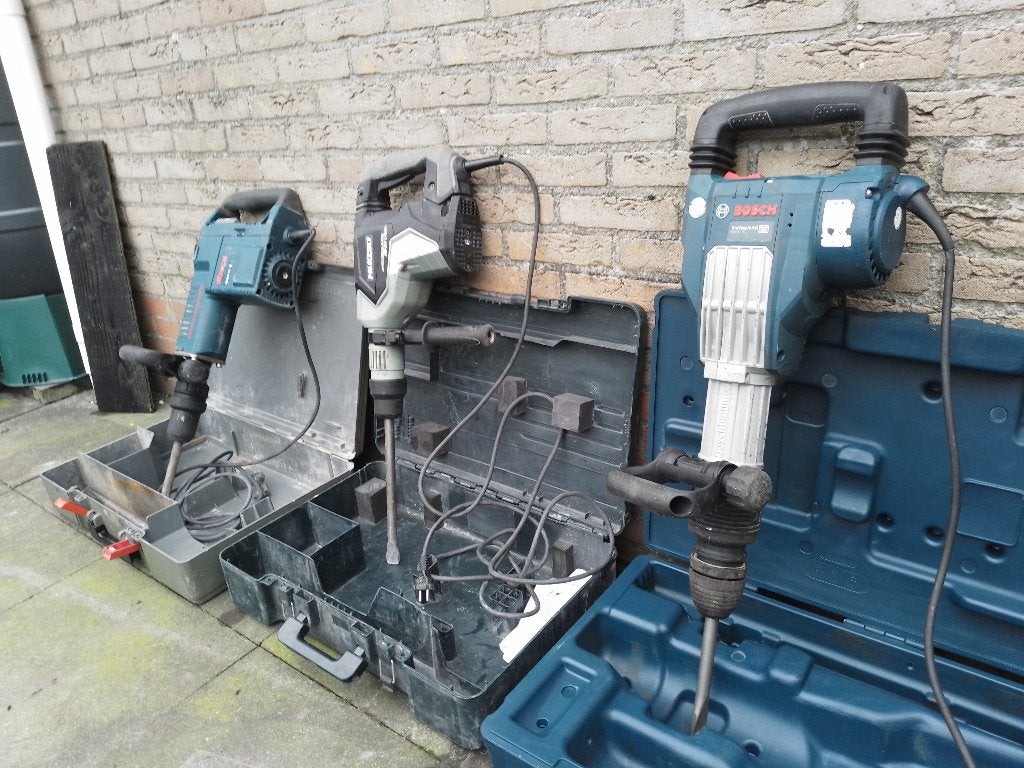 Breekhamer 3st bosch SDSmax 1700W Kango sloophamer hakhamer, Ophalen of Verzenden, Gebruikt, 600 watt of meer, Boor- en/of Breekhamer