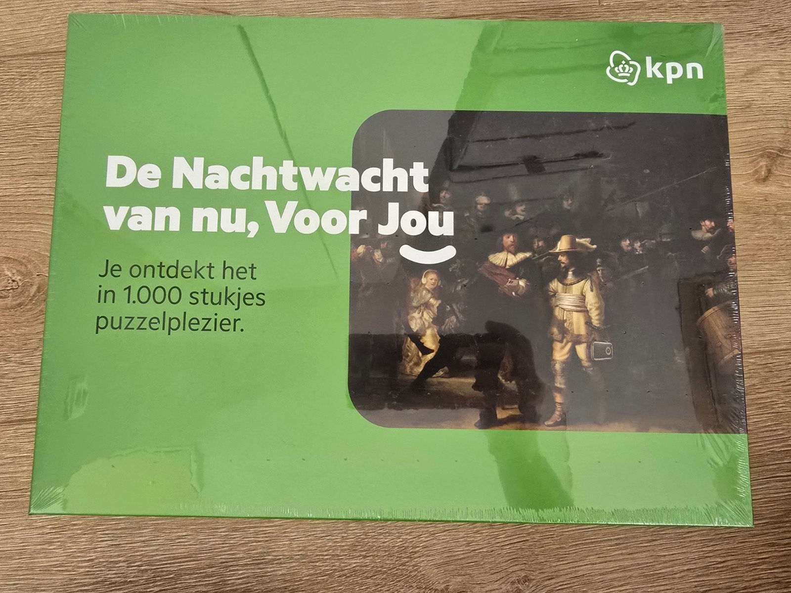 De Nachtwacht Legpuzzel - 1000 stukjes, Ophalen of Verzenden, 500 t/m 1500 stukjes, Nieuw, Legpuzzel