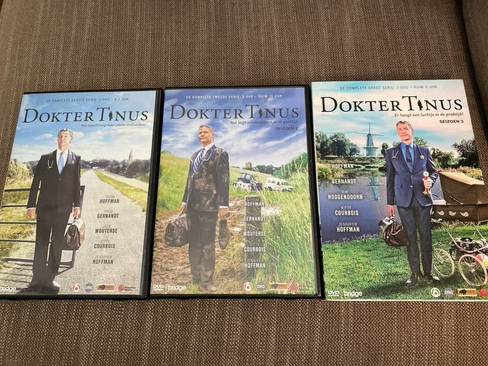 Dokter Tinus - Complete Serie 1, 2 en 3 dvd Boxset, Vanaf 12 jaar, Ophalen of Verzenden, Gebruikt