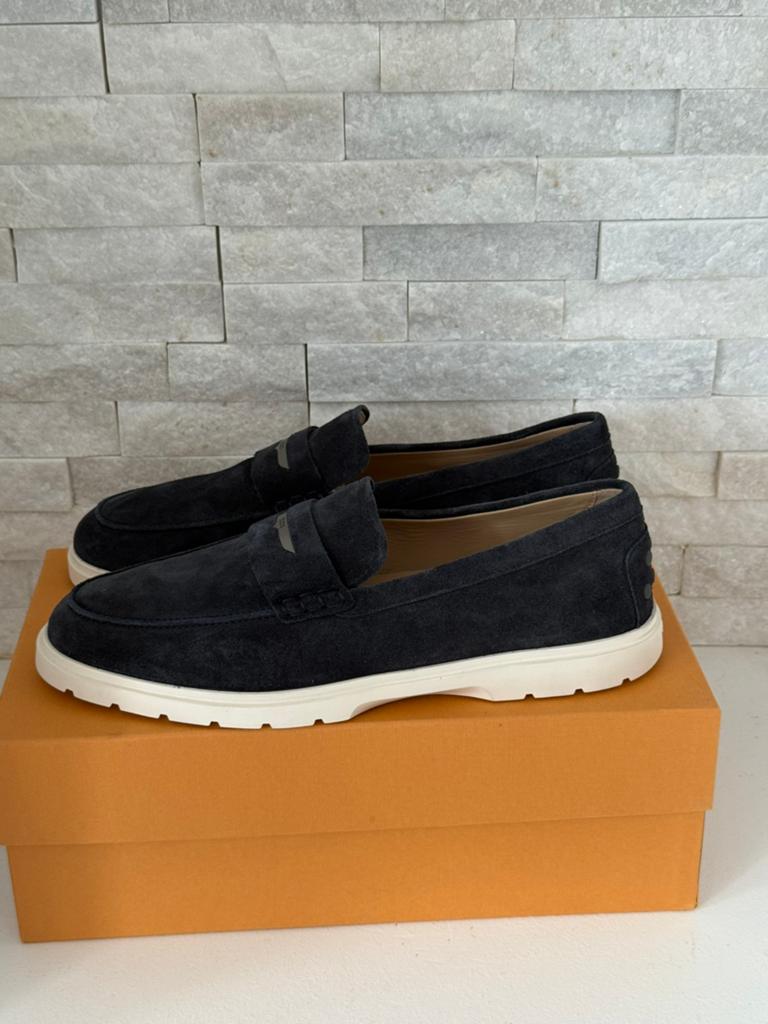 Tod’s Baffo Rutenio suède slip-on, Kleding | Heren, Schoenen, Loafers, Blauw, Nieuw, Ophalen of Verzenden