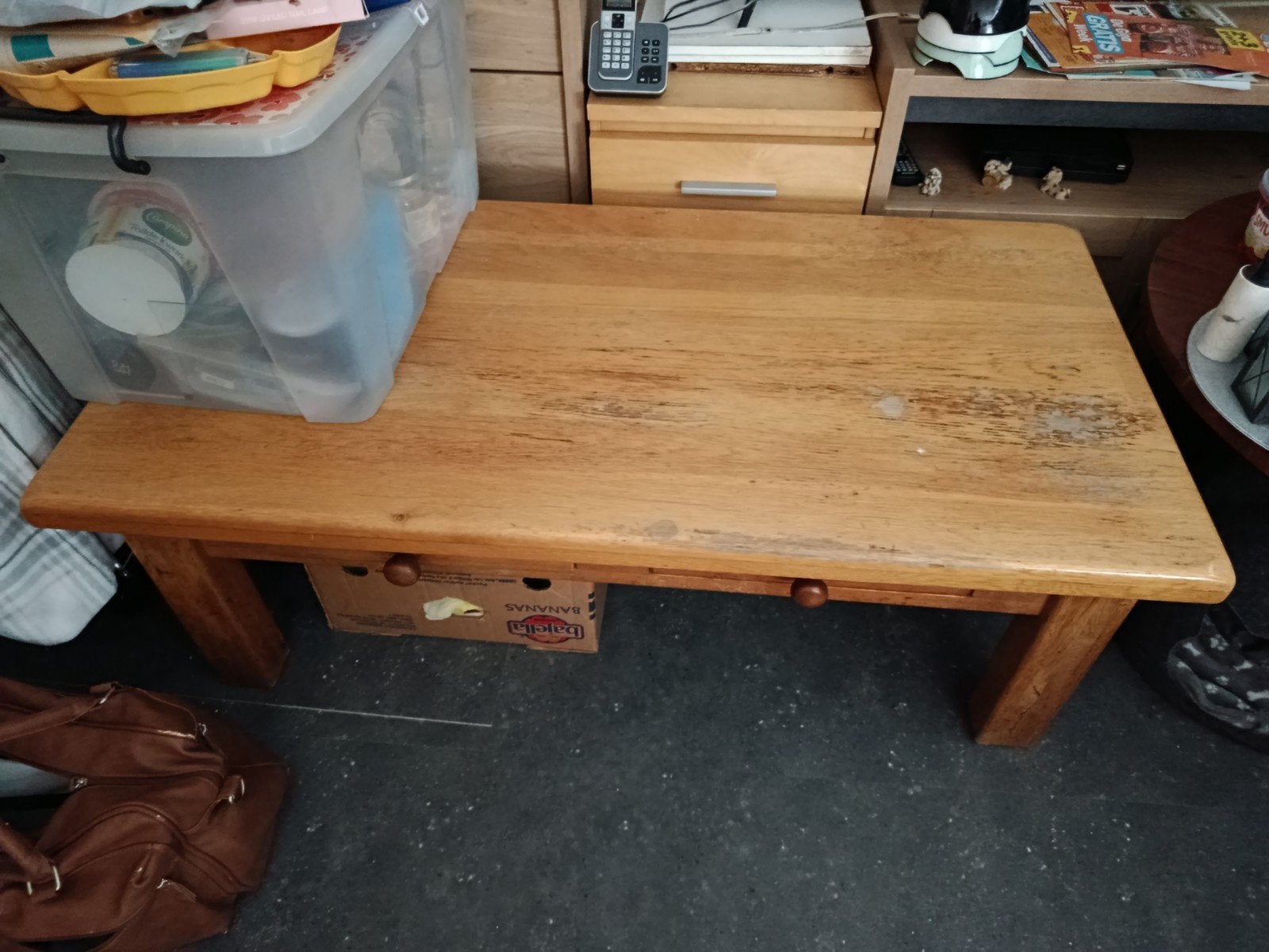 Salontafel gratis af te halen, Ophalen, Gebruikt, 100 tot 150 cm, 50 tot 100 cm