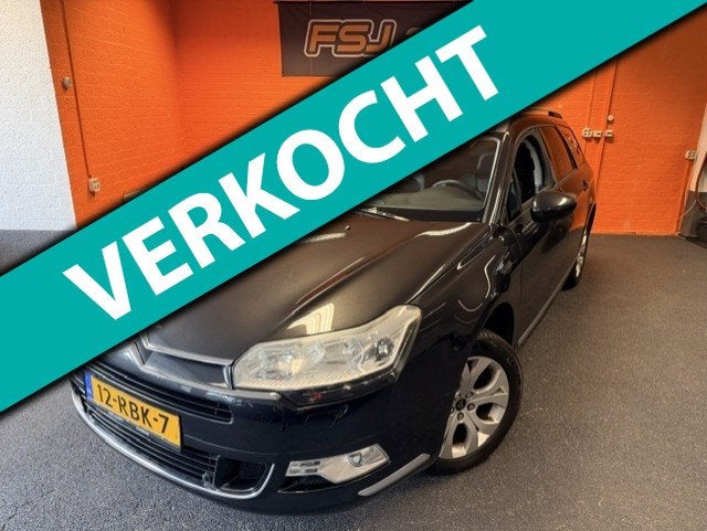 Citroen C5 Tourer 1.6 THP / AUTOMAAT / BUSINESS / VOL OPTIES, Auto's, Citroën, Euro 5, Gebruikt, Zwart, Leder en Stof