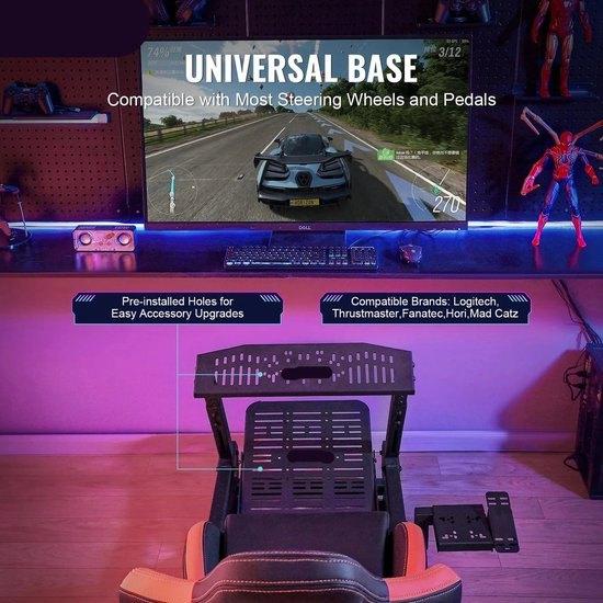 Racestoel - Cockpit Simulator - Volledig Verstelbaar - Met B, Corvance B.V., Verzenden, Nieuw, Corvancebol@gmail.com
