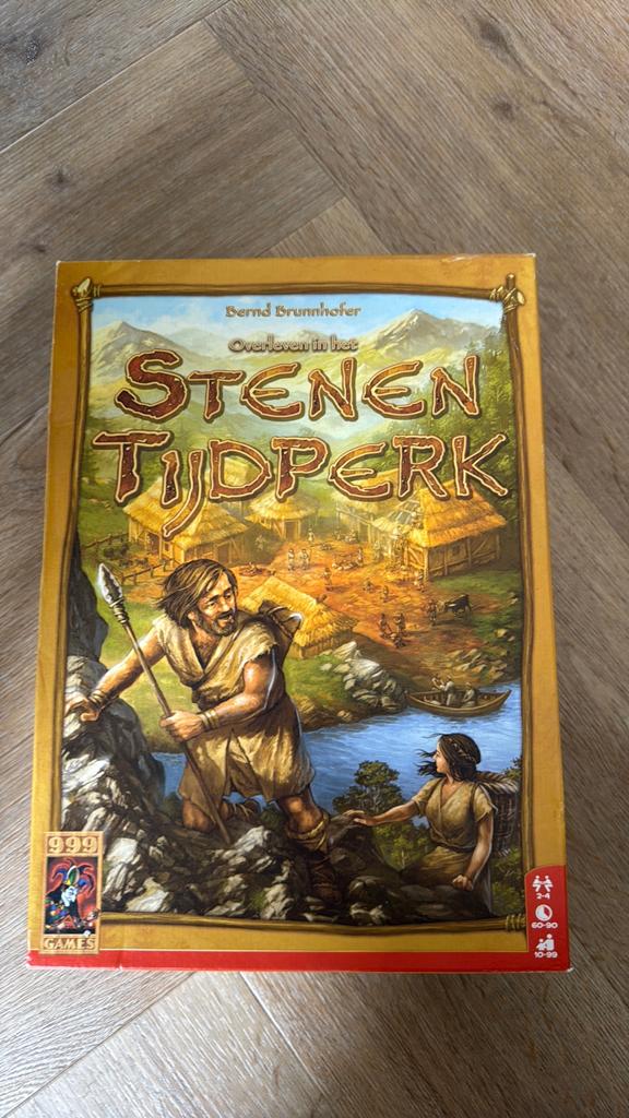 Stenen Tijdperk Bordspel - Strategisch Familiespel, Drie of vier spelers, Ophalen of Verzenden, Zo goed als nieuw