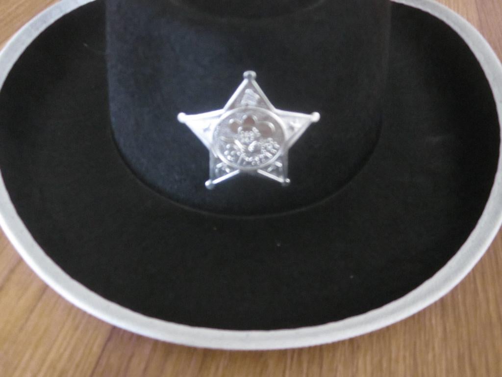 Zwarte cowboyhoed Nieuw, Ophalen of Verzenden, Nieuw, Jongen of Meisje