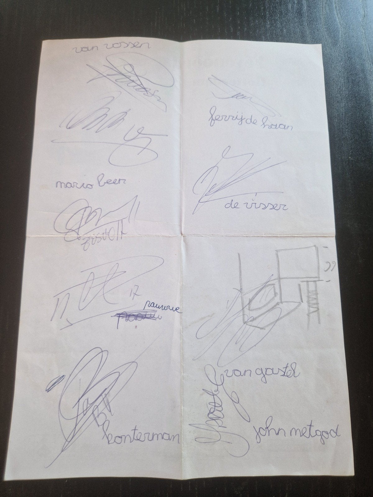 Feyenoord - Ajax 23-04-2000 gesigneerd wedstrijdformulier, Verzamelen, Ophalen of Verzenden, Nieuw, Ajax