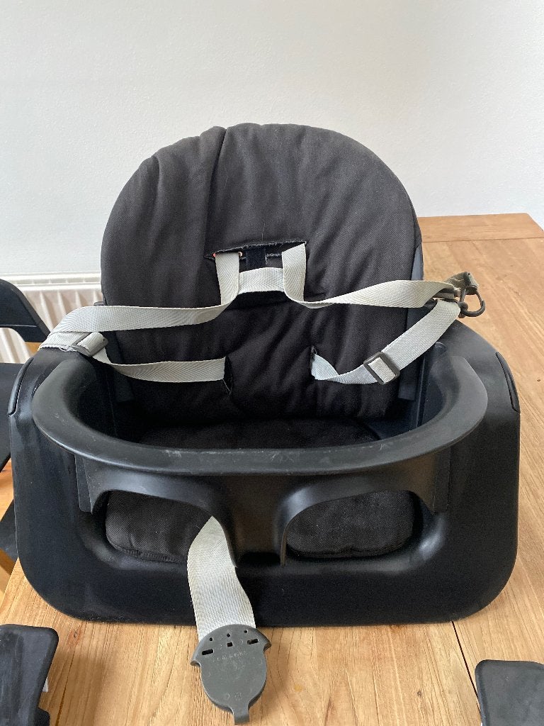 Stokke steps babyset plus blad, Ophalen of Verzenden, Gebruikt, Meegroeistoel, Afneembaar eetblad