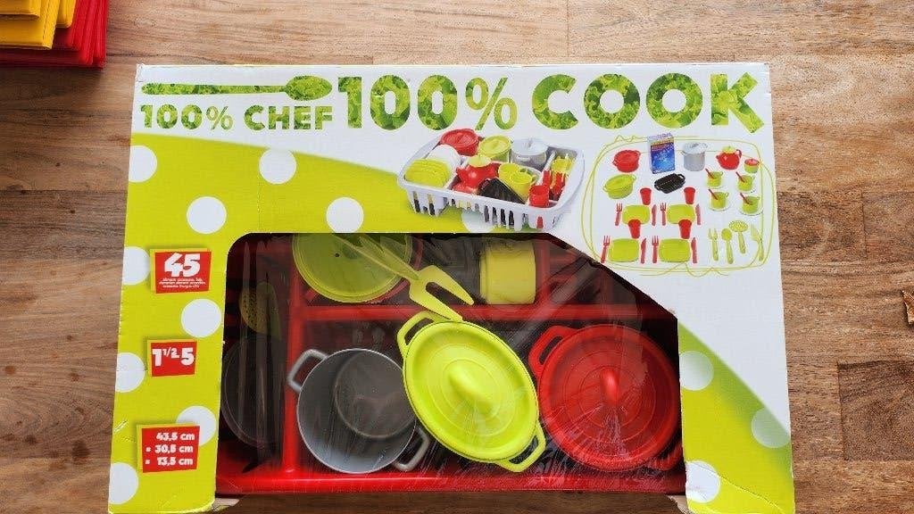 Kinder keuken/ kookspullen met afdruiprek Ecoiffier nieuw, Ophalen, Nieuw, Kunststof, Speelkeuken-accessoire