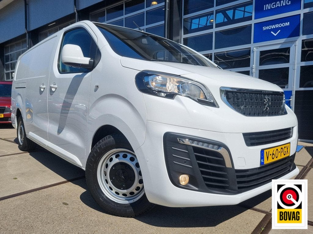 Peugeot Expert 2.0 BlueHDI 180 L3-H1 3-Pers Automaat TREKHAA, Auto's, Gebruikt, Euro 6, Automatische klimaatregeling, Wit