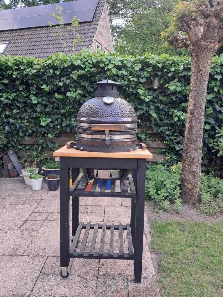 Grizzly Grills Kamado Elite Compact, 33cm verrijdbaar, Ophalen of Verzenden, Gebruikt, Grizzly Grills, Met accessoires