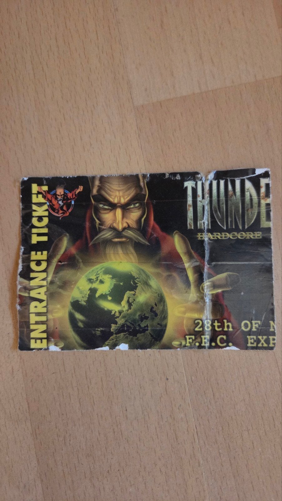 origineel entree kaartje Thunderdome 98, Ophalen of Verzenden, Gebruikt, Muziek