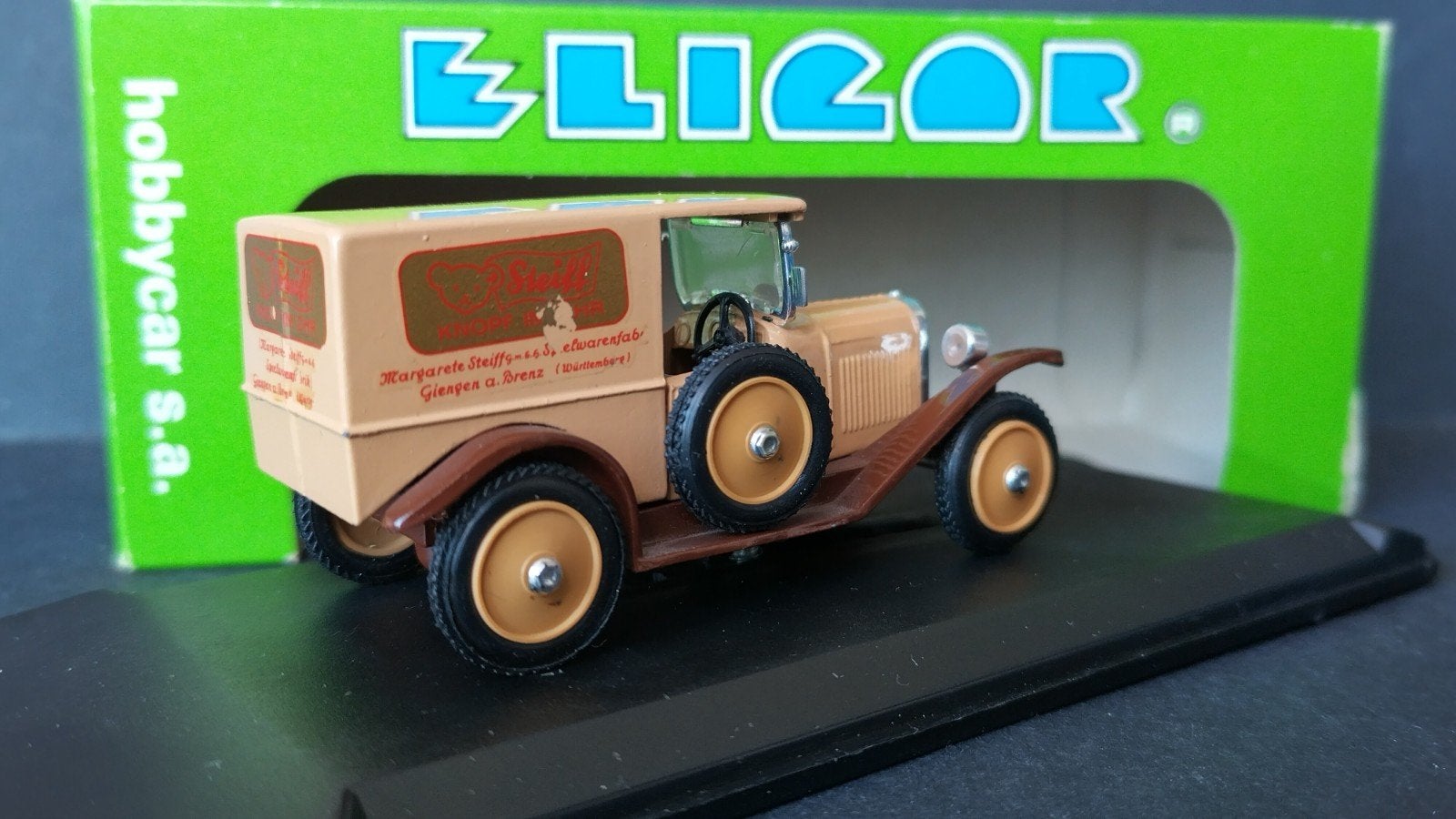 Opel Laubfrosch Steiff jouets pluchen beer 1:43 Eligor Pol, Overige merken, Auto, Verzenden, .