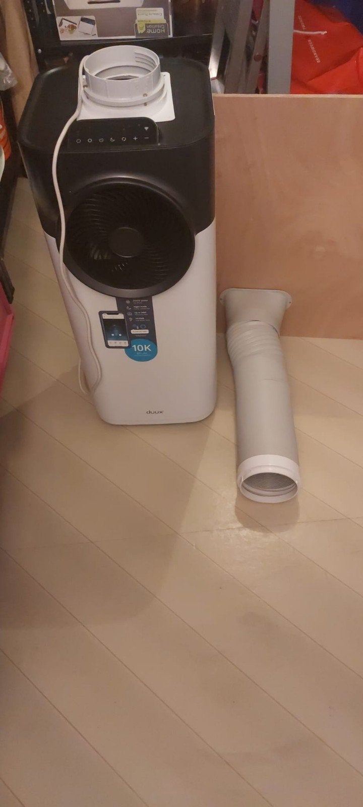 Duux Blizzard Smart 10K BTU/u Mobiele Airco, Ophalen, Koelen en Ontvochtigen, Minder dan 60 m³, 3 snelheden of meer