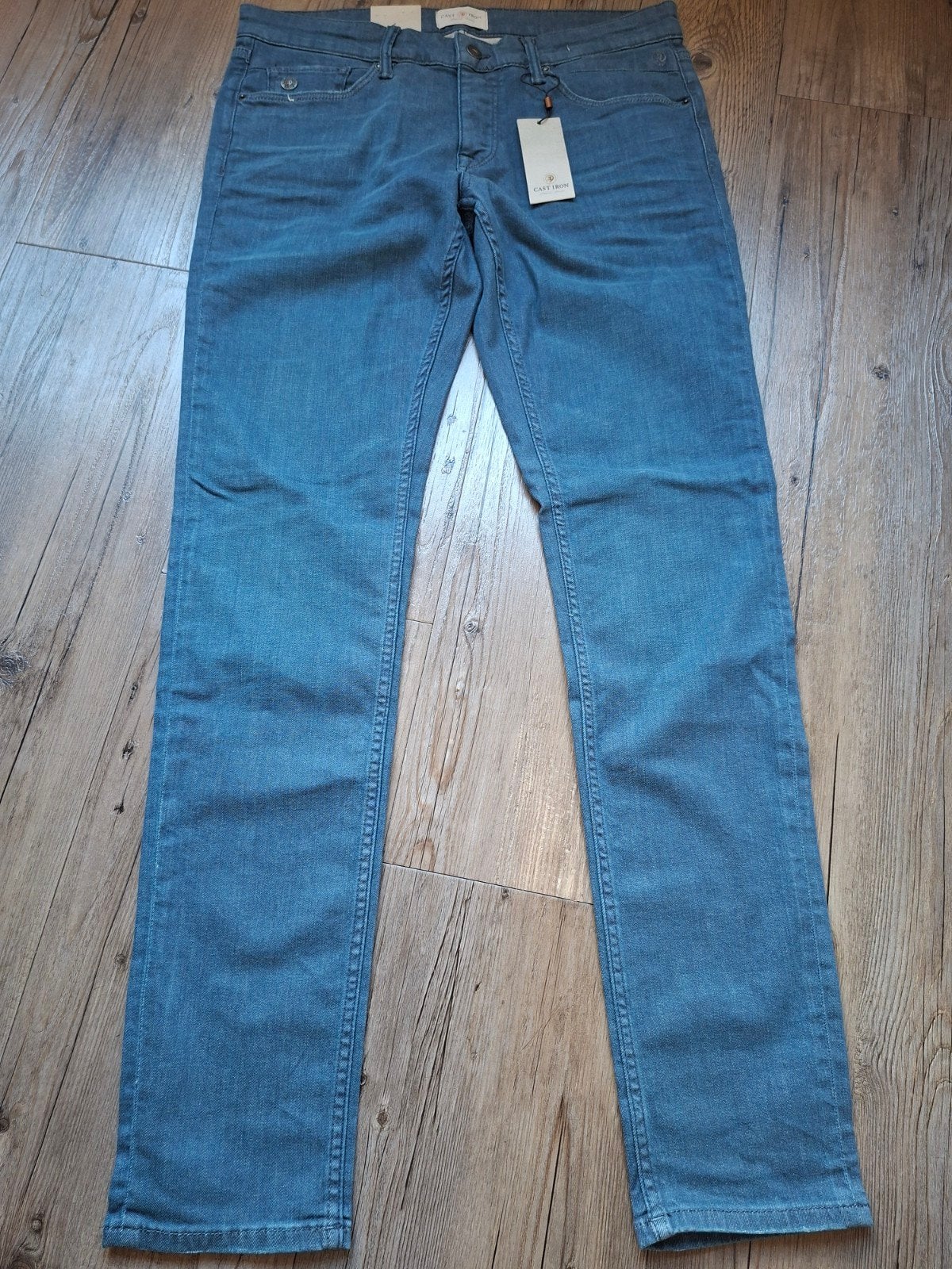 CAST IRON Riser slimfit jeans W34 L34, Blauw, Nieuw, Ophalen of Verzenden, W33 - W34 (confectie 48/50)