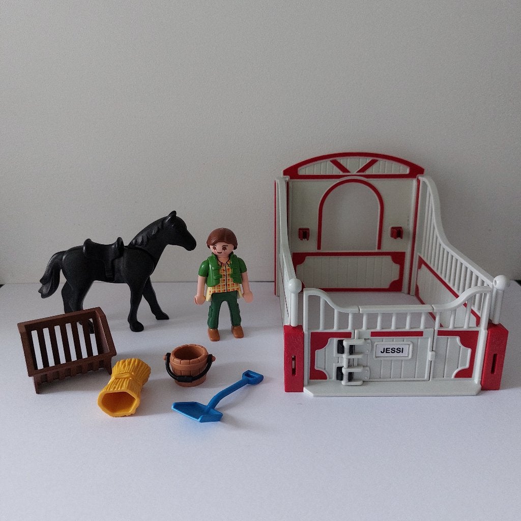 Playmobil Paardenbox, Kinderen en Baby's, Speelgoed | Playmobil, Gebruikt, Losse onderdelen, Overige typen, Ophalen of Verzenden