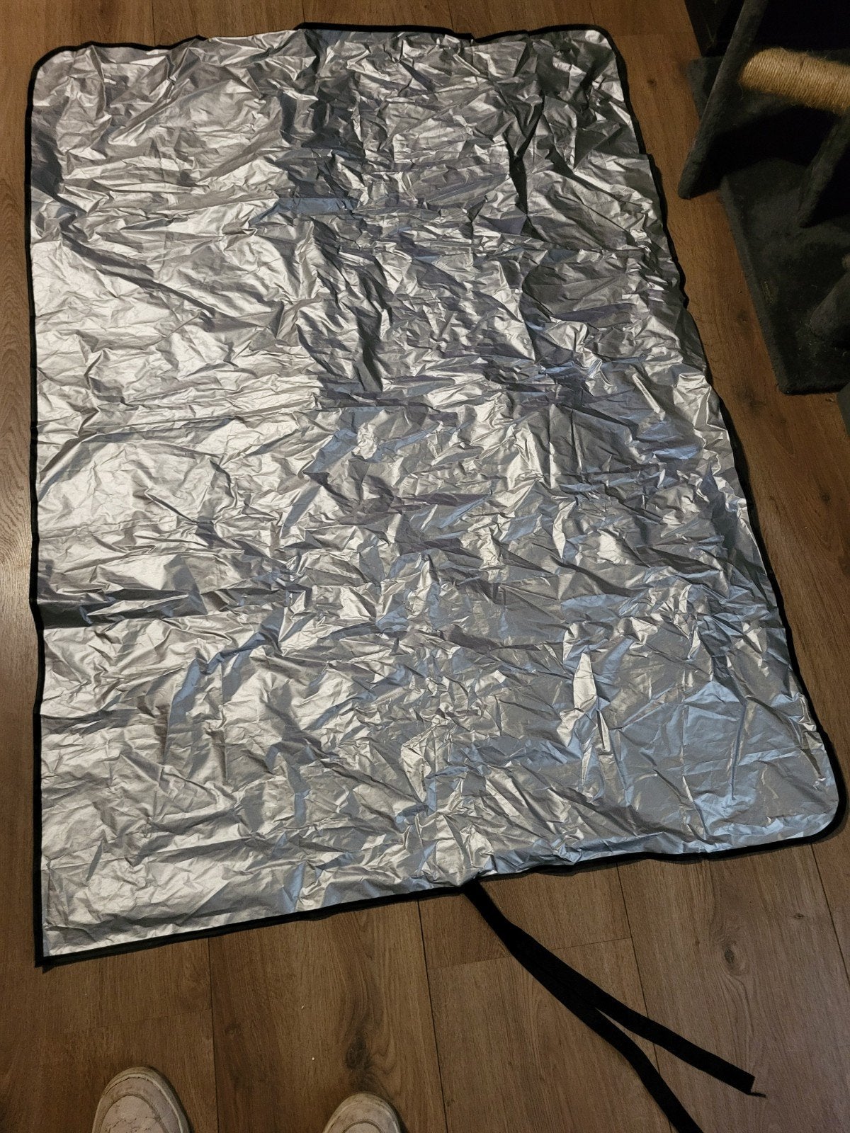 Zilverkleurig zonnescherm/afdekzeil, Ophalen of Verzenden, Nieuw, Universeel