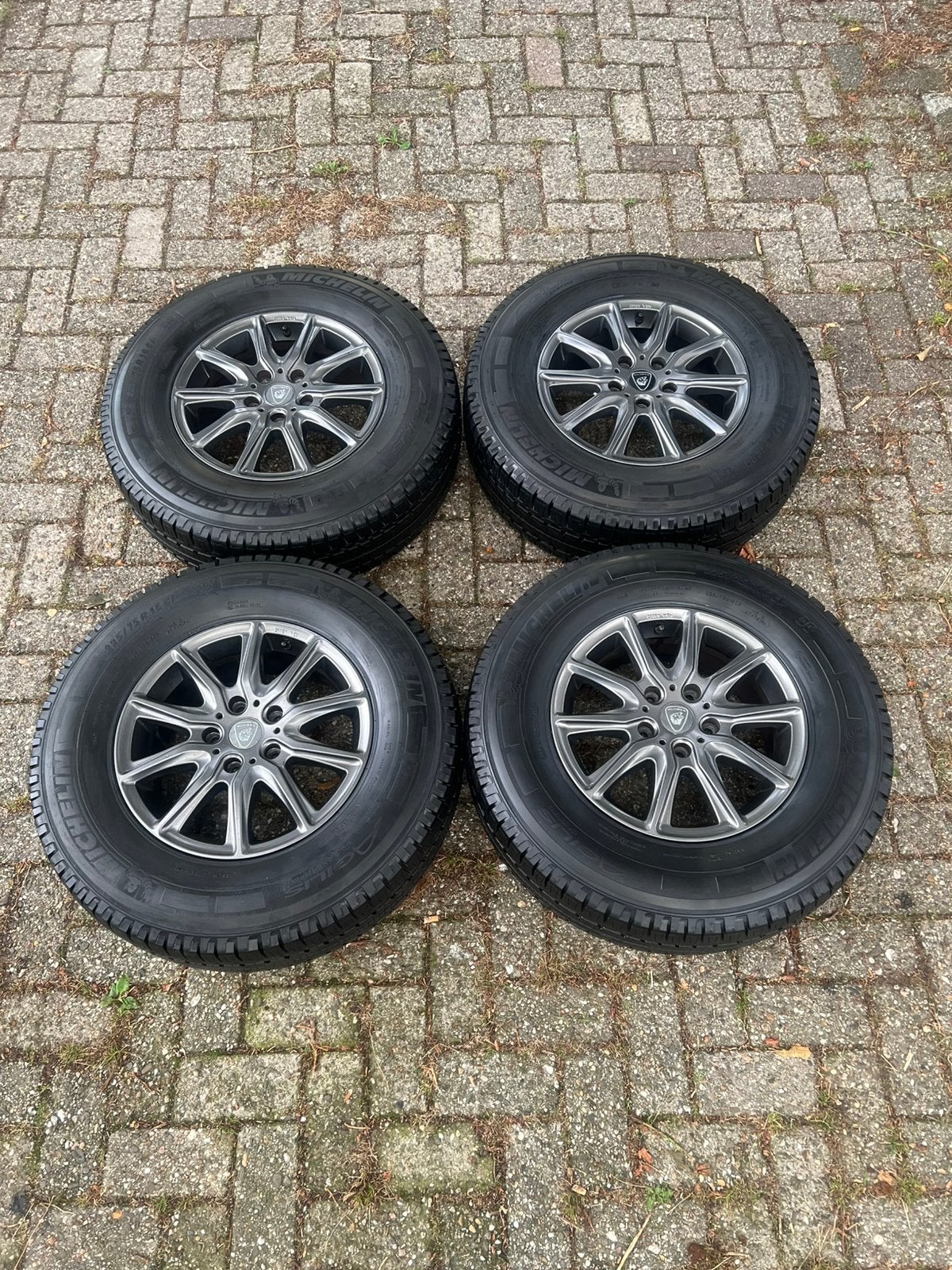 Peugeot jumper 5x118 zo goed als nieuw set, Auto-onderdelen, Ophalen, 16 inch, Banden en Velgen, Bestelwagen