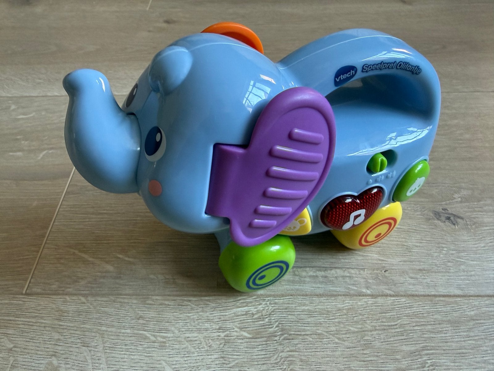 VTech Speelpret Olifantje - Interactief Baby Speelgoed, Ophalen, Zo goed als nieuw, Overige typen, Met licht