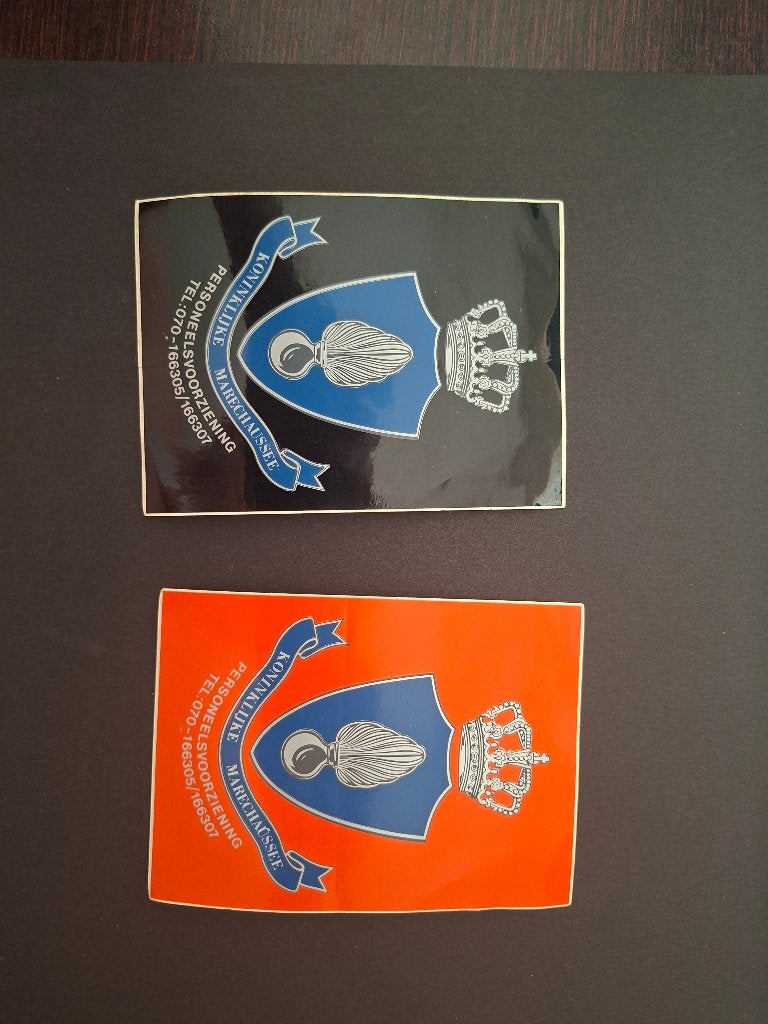 stickers koninklijke marechaussee, Verzenden, Zo goed als nieuw, Bedrijf of Vereniging