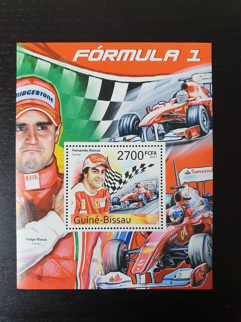 Guinee-Bissau 2011 Formule 1 Michel blok 960 postfris, Postzegels en Munten, Verzenden, Postfris, Auto's