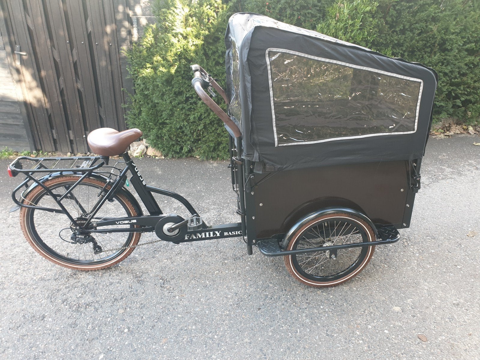 Bakfiets Vogue met nieuwe Huif, Ophalen, 4 kinderen of meer, Huif