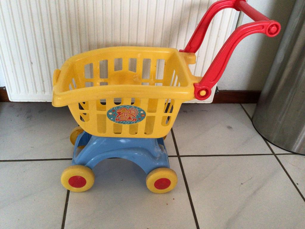 speelgoed winkelwagentje, kleine boodschappenkar voor kind, Ophalen, Gebruikt