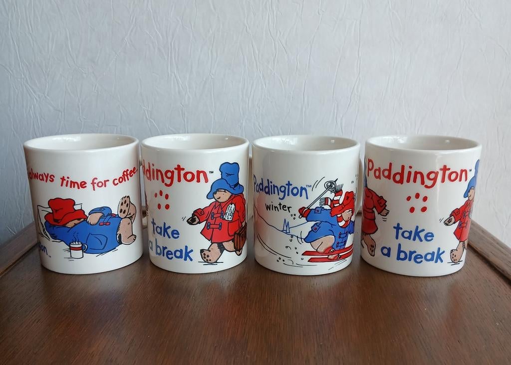 Paddington 4 Mokken /Bekers Douwe Egberts, Ophalen of Verzenden, Zo goed als nieuw, Overige stijlen, Kop(pen) en/of Schotel(s)