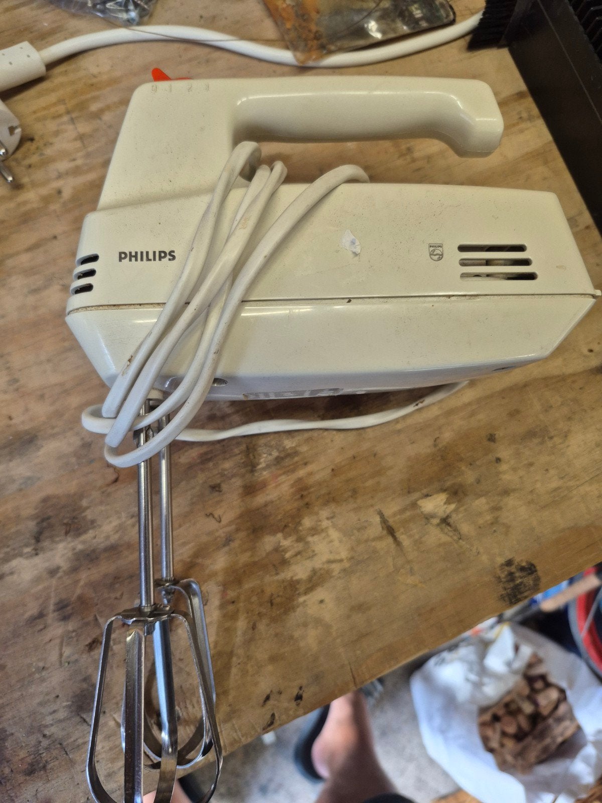 Philips handmixer - Vintage en functioneel, Ophalen, Gebruikt, 3 snelheden of meer