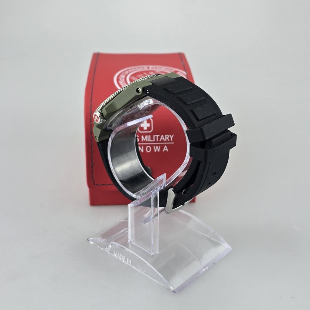 Swiss Military Hanowa GN00011 Herenhorloge Groen | ZGAN, Sieraden, Tassen en Uiterlijk, Horloges | Heren, Flex Ltd., Zo goed als nieuw