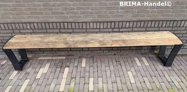 3x hardhout (FSC) zitbank  Velopa 243x42x47,5cm tuinbanken., Ophalen of Verzenden, Gebruikt, Hout
