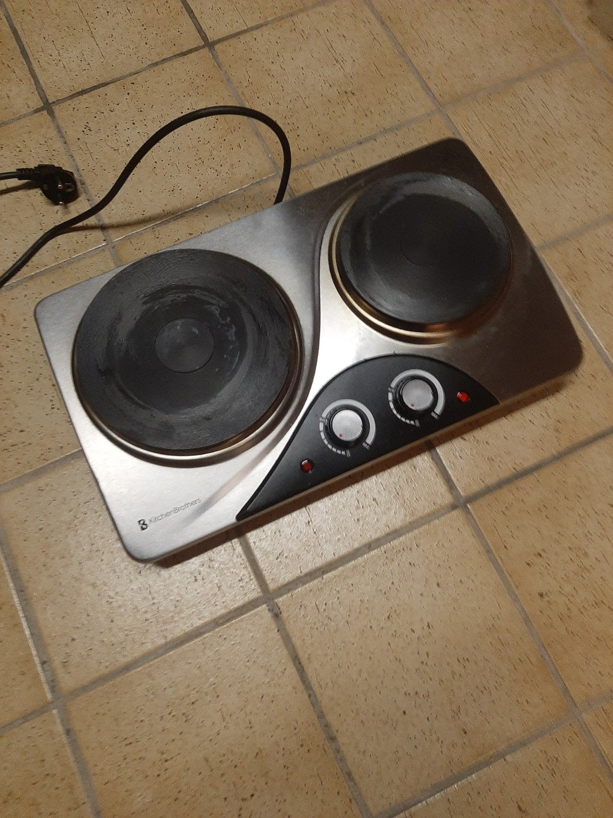 KitchenBrothers Elektrische Kookplaat - Weinig gebruikt, Witgoed en Apparatuur, 3 kookzones of minder, Ophalen of Verzenden, Zo goed als nieuw