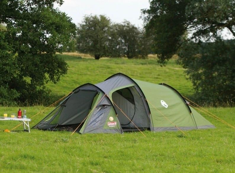 Coleman Tasman 4 tent - compleet en zo goed als nieuw, Ophalen, Zo goed als nieuw, Tot en met 4