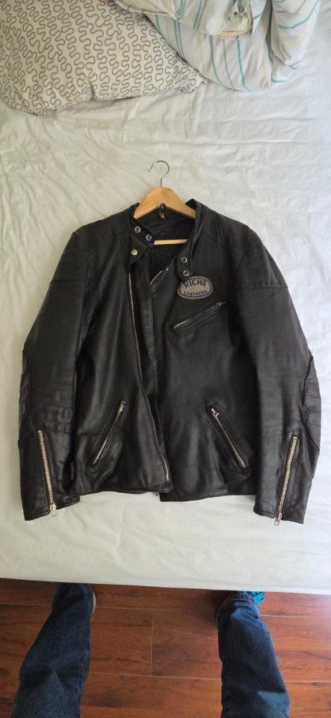 Retro Richa leren motorjas maat 50, Motoren, Kleding | Motorkleding, Ophalen, Dames, Jas | leer, Richa