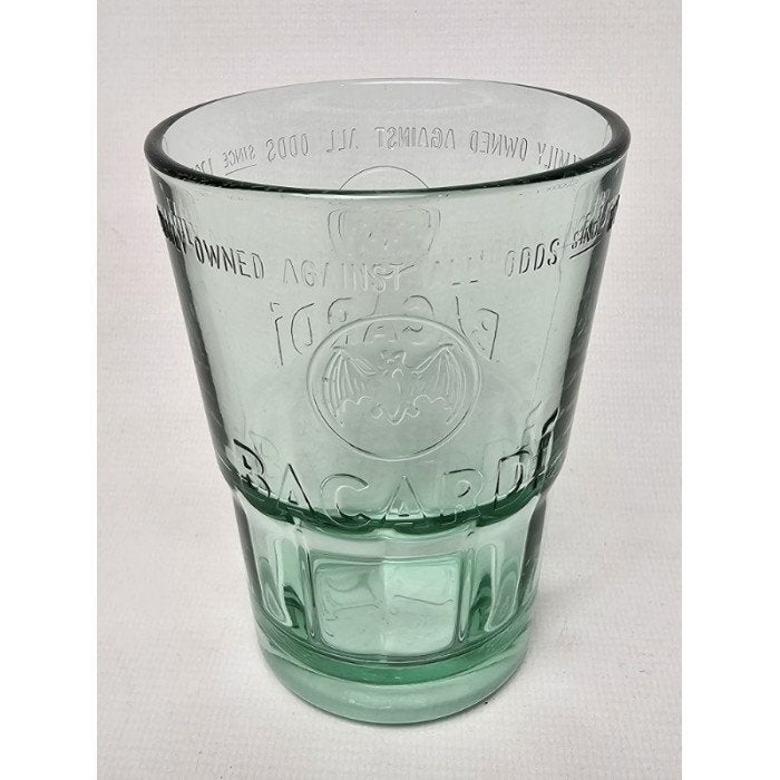 # Bacardi rum glas groenig model 8, Ophalen of Verzenden, Gebruikt, Borrel- of Shotglas