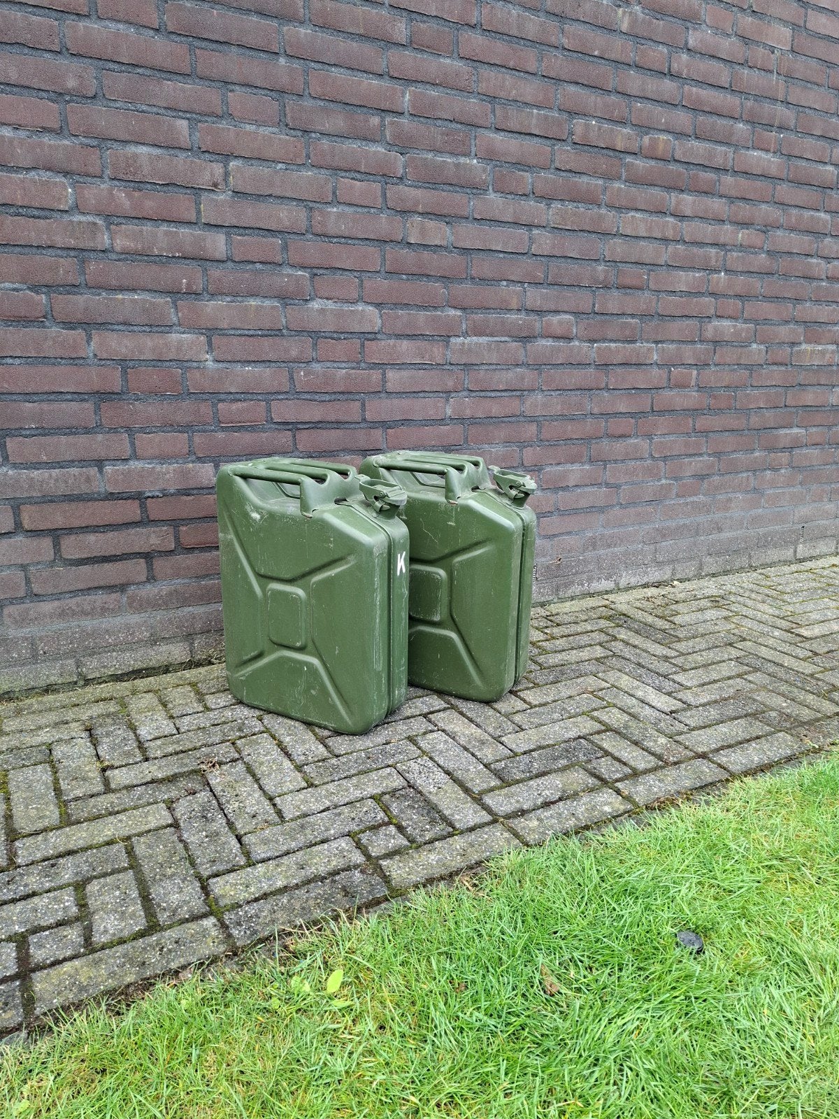 jerrycan 20L stalen, Verzamelen, Ophalen, Landmacht, Nederland