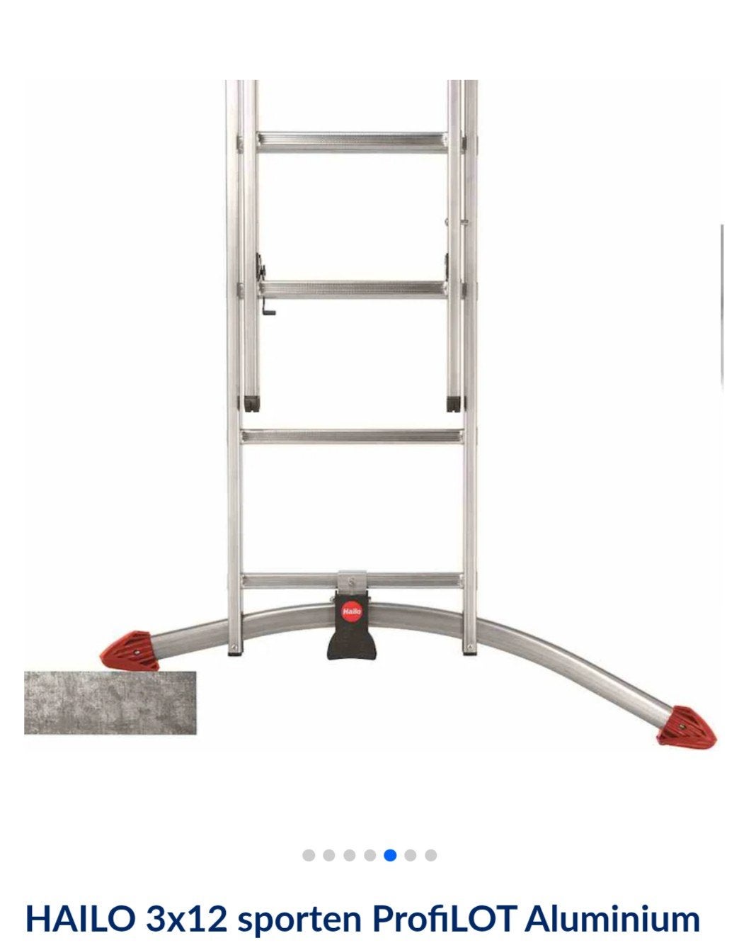 Hailo 3x12 ProfiLOT Reformladder - Multifunctioneel, Doe-het-zelf en Verbouw, Ophalen, Zo goed als nieuw, Ladder, Opvouwbaar of Inschuifbaar