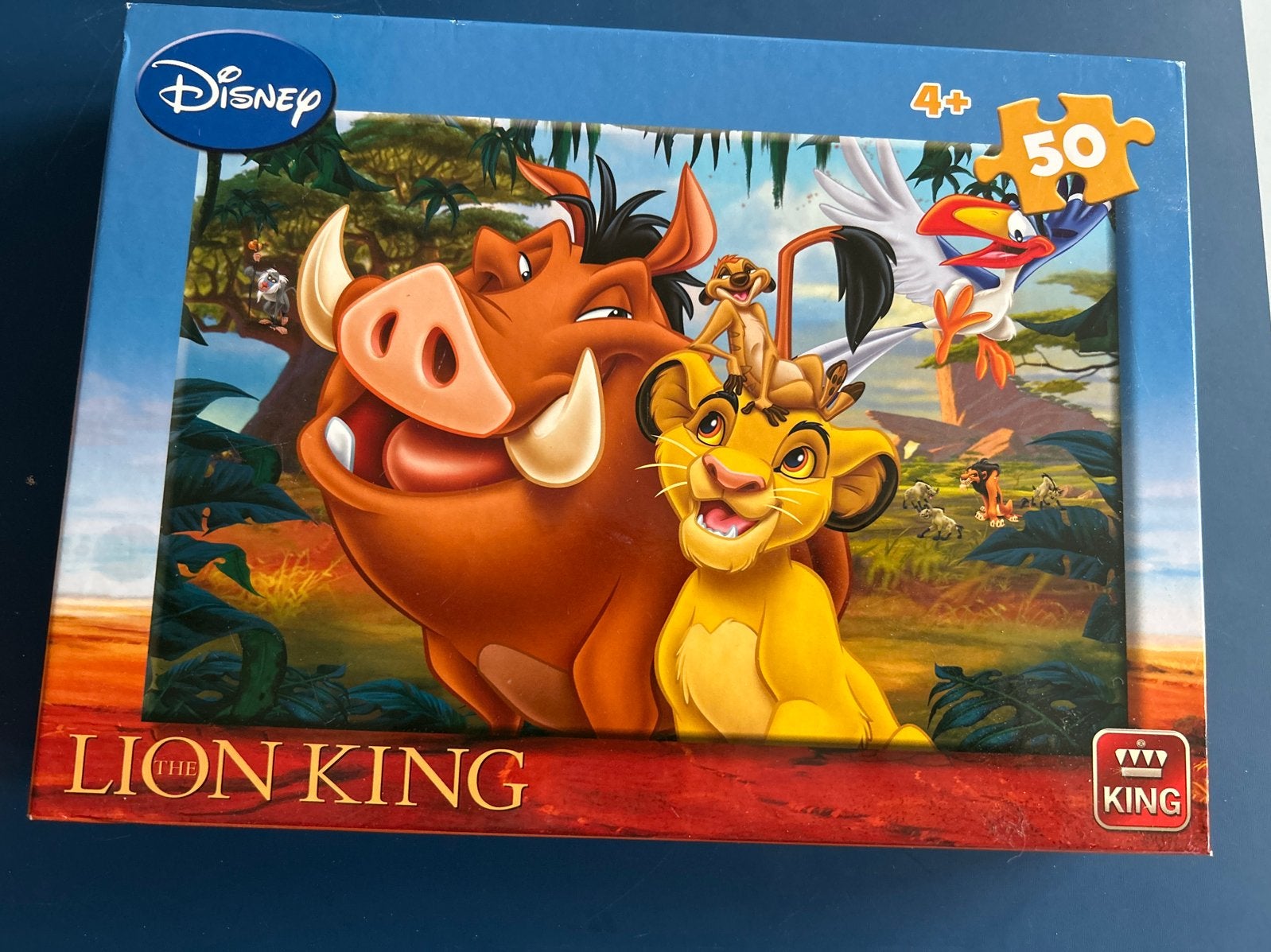 Disney Lion King Puzzel 50 Stukjes, Ophalen of Verzenden, 10 tot 50 stukjes, Gebruikt, 4 tot 6 jaar