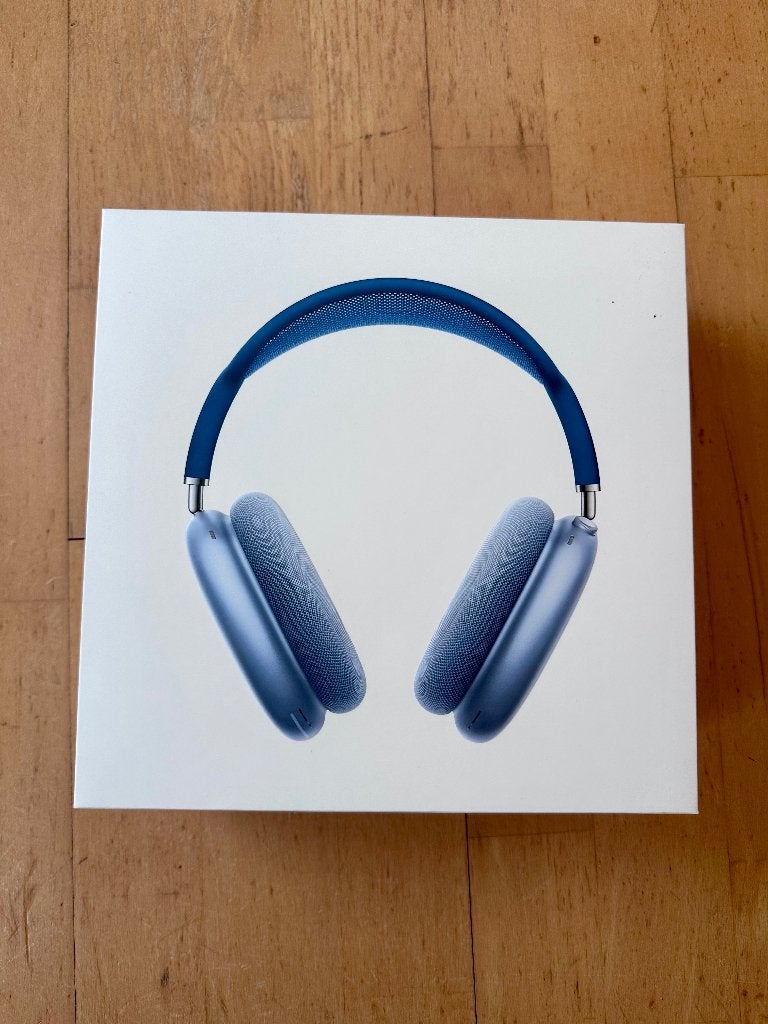 Apple AirPods Max, Audio, Tv en Foto, Koptelefoons, Gebruikt, Draadloos, Ophalen of Verzenden, Blauw