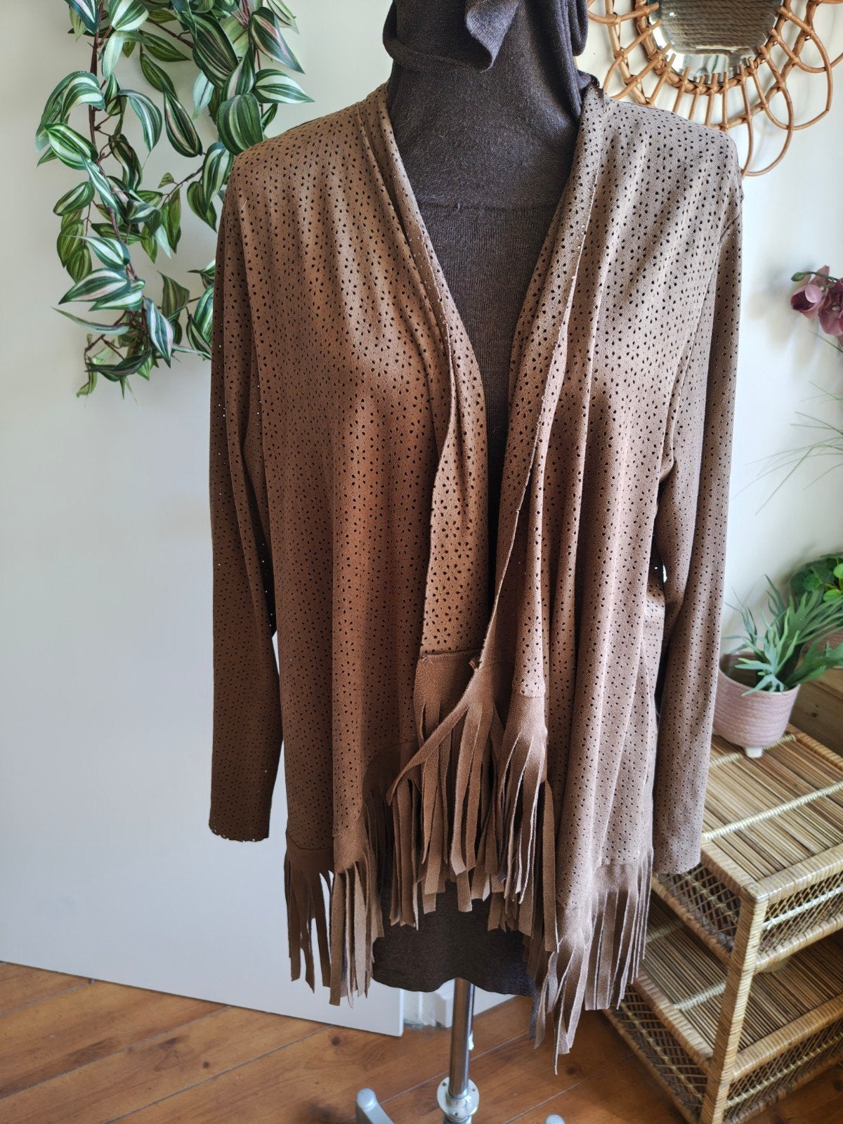 vest suedine maat 5 xxl ophilia, Ophalen of Verzenden, Zo goed als nieuw, Beige, Trui of Vest