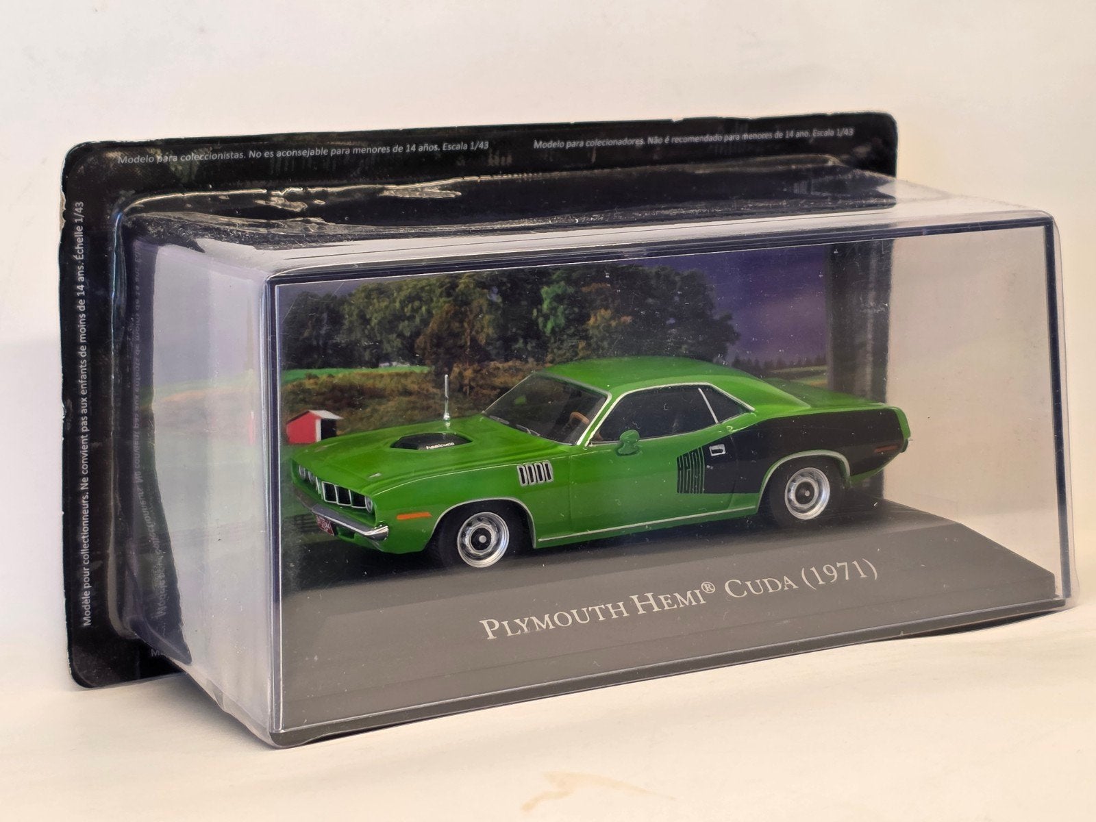 Plymouth Hemi Cuda 1:43, Hobby en Vrije tijd, Modelauto's | 1:43, Overige merken, Auto, Nieuw, Ophalen of Verzenden