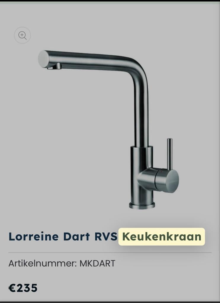 Keuken kraan nieuw in doos, Ophalen of Verzenden