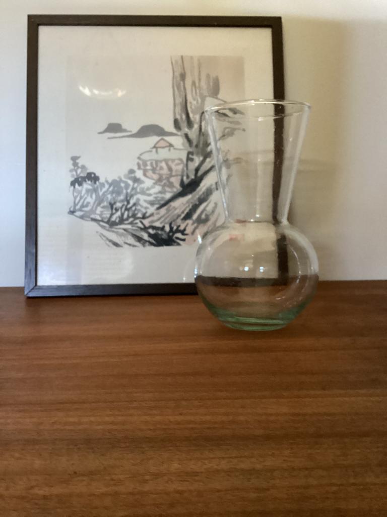 Hyacint of posy vaasje van helder glas, Antiek en Kunst, Ophalen of Verzenden