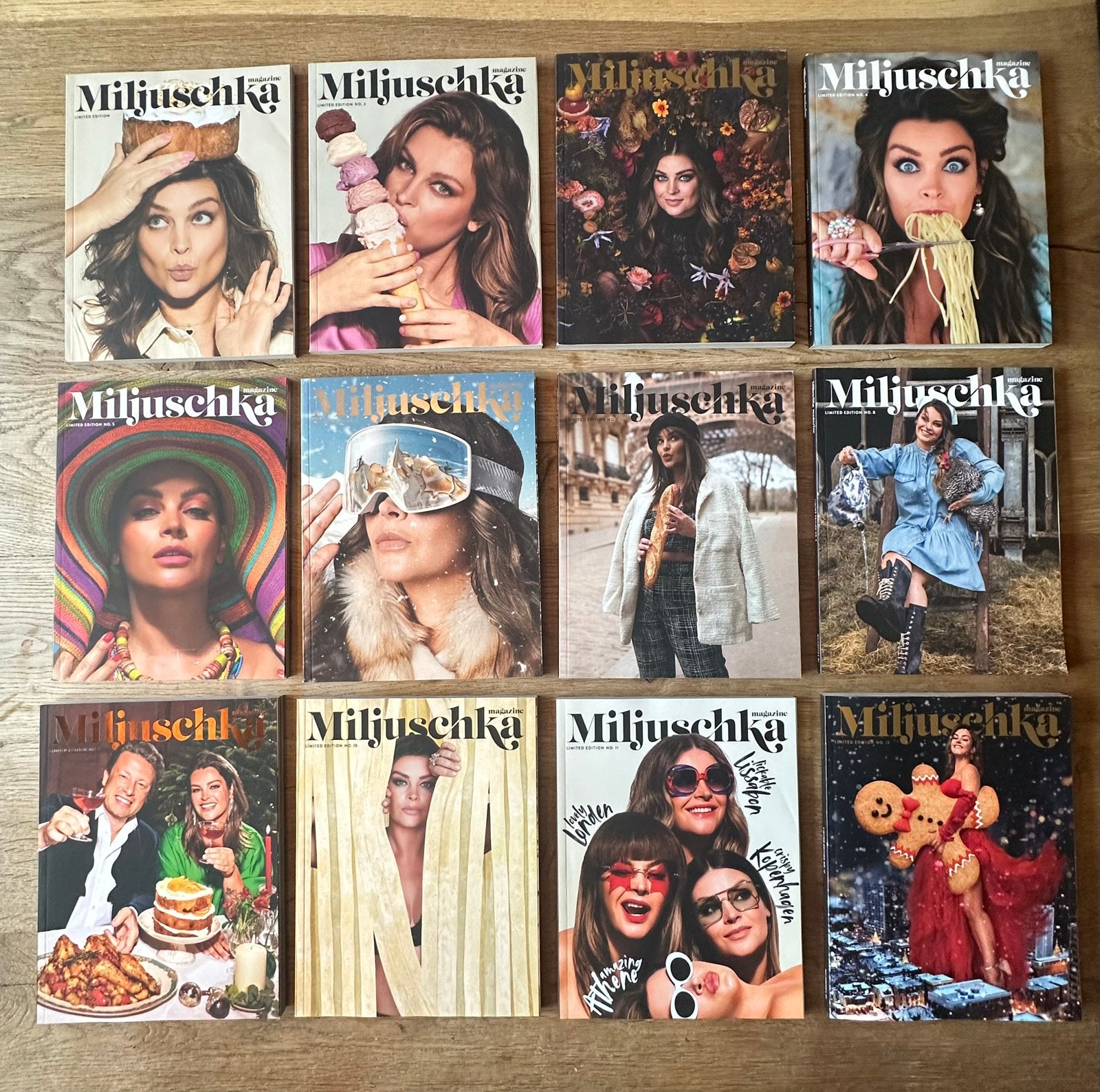 Miljuschka Magazine complete set 1 t/m 12, Ophalen of Verzenden, Zo goed als nieuw, Glossy