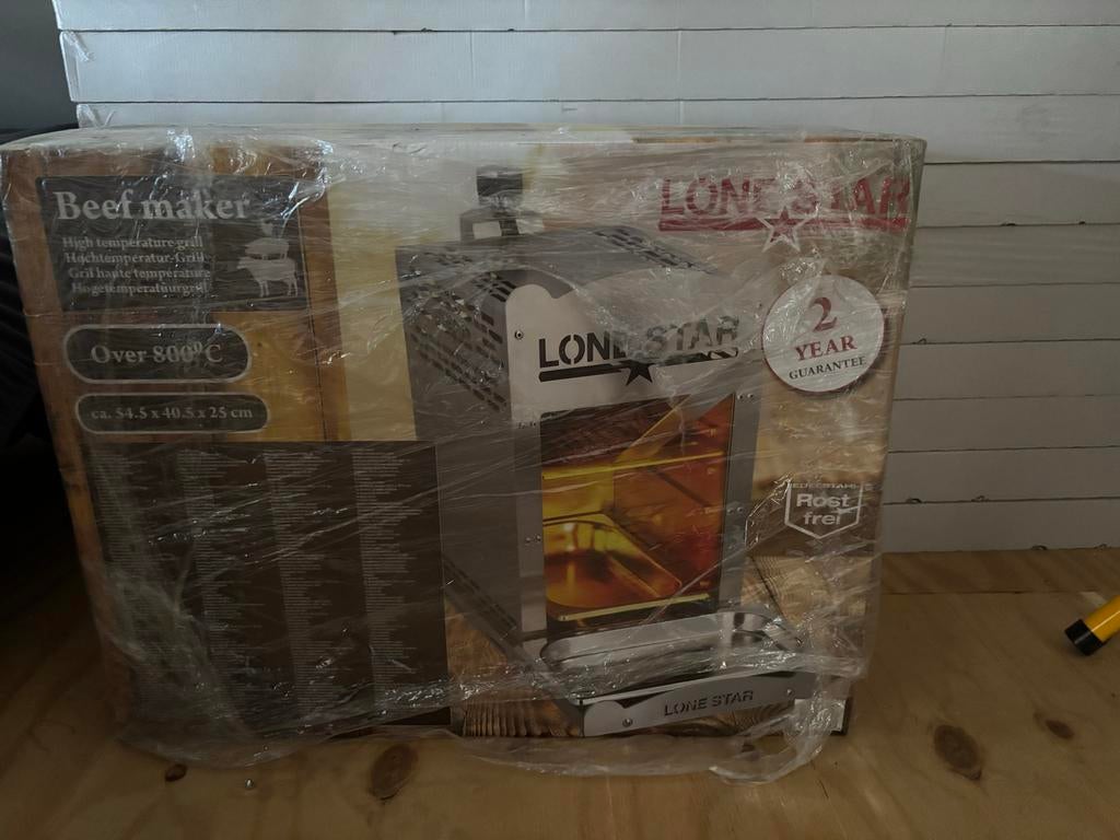 Lonestar 800 graden grill - Beef Maker, Tuin en Terras, Houtskoolbarbecues, Nieuw, Ophalen of Verzenden