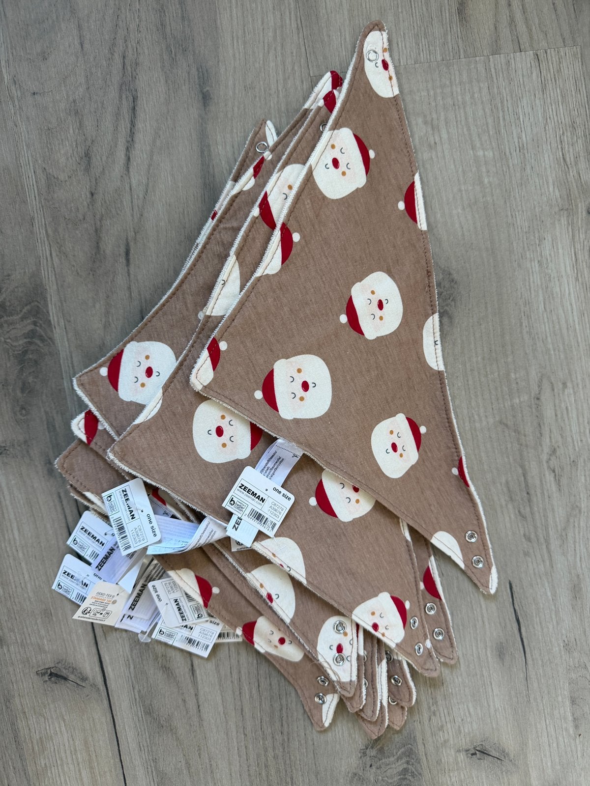 13x Zeeman bandana kerstman kerst christmas santa, Ophalen of Verzenden, Zo goed als nieuw