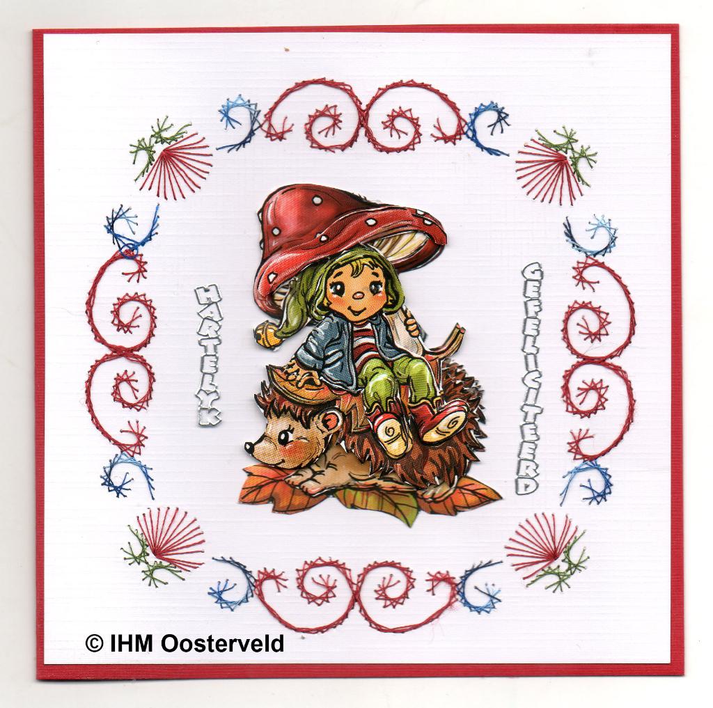 3D kaart Verjaardag 4  Kabouter, Verzenden, Nieuw, Kerst