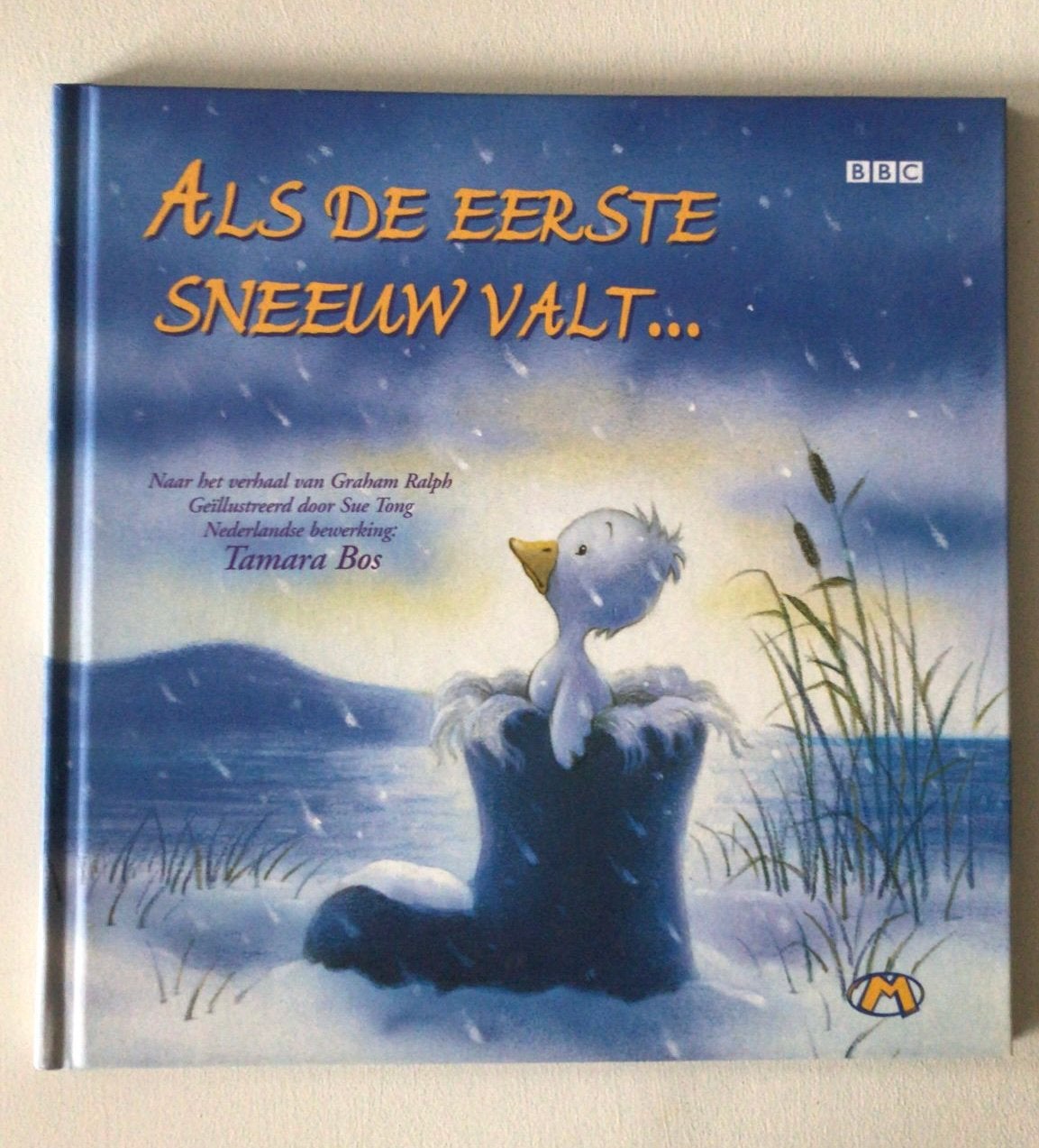 Boek als de eerste sneeuw valt kip kuiken Pasen, Ophalen of Verzenden, Zo goed als nieuw