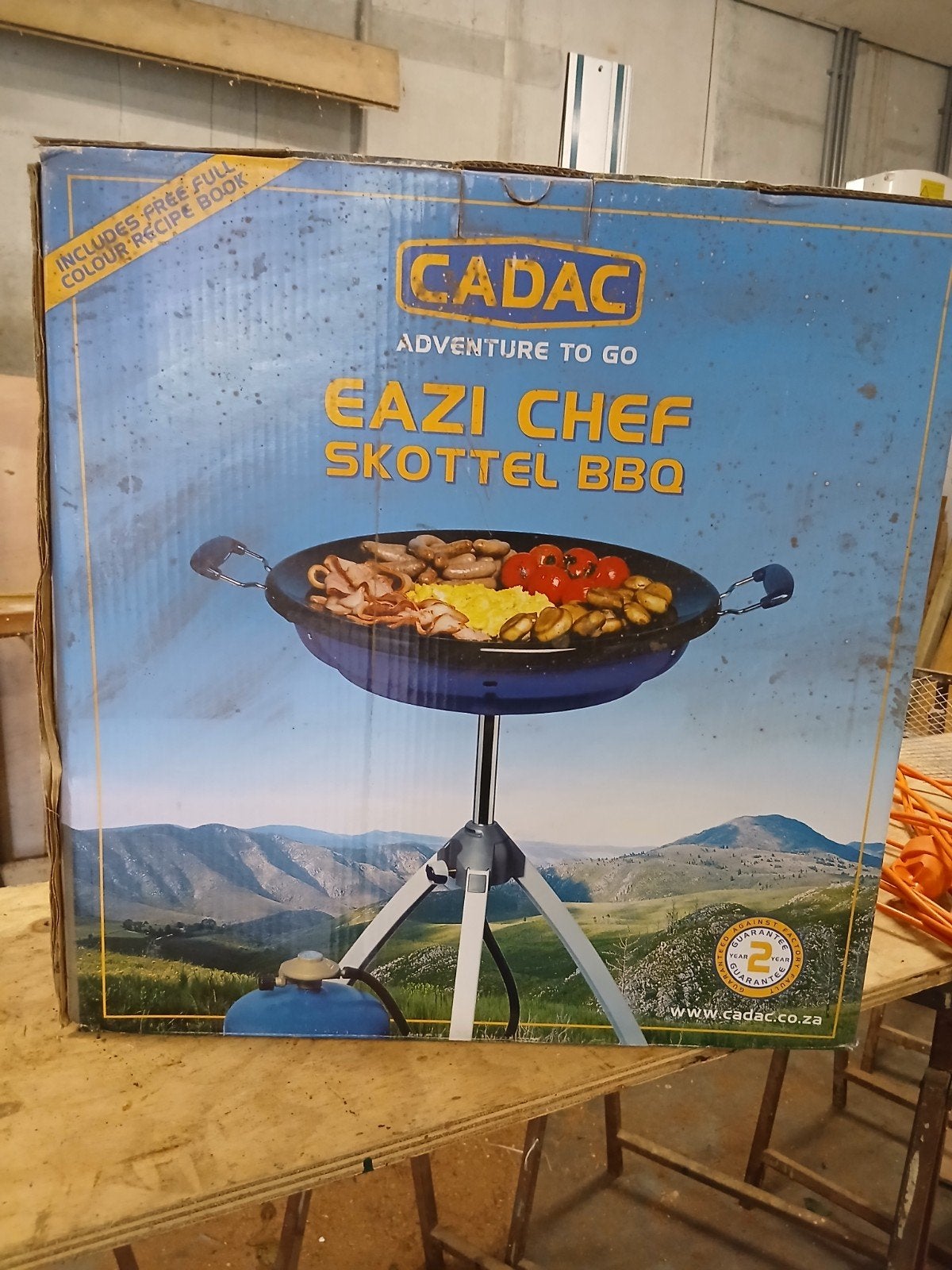 Cadac Eazi Chef Skottel BBQ - Draagbare Gasbarbecue, Ophalen, Zo goed als nieuw, Cadac