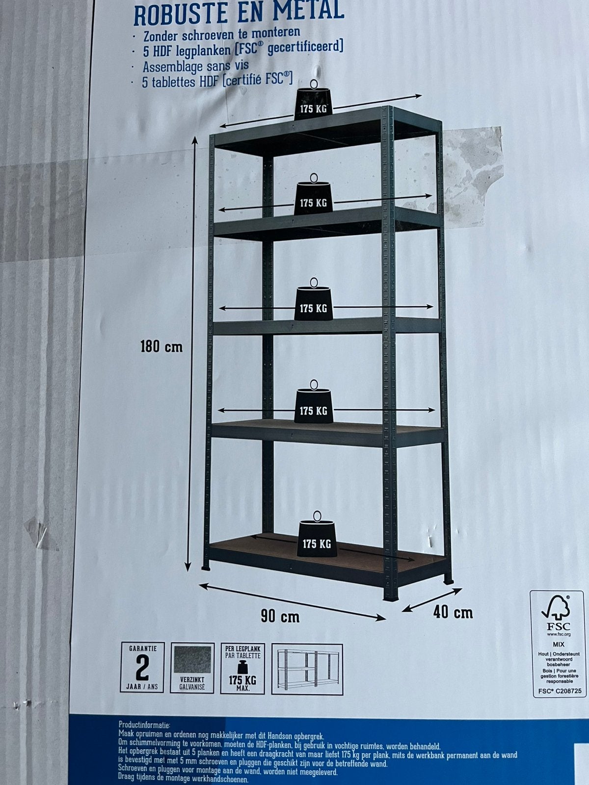 Twee stellingkasten, nieuw in doos, Ophalen, Zo goed als nieuw