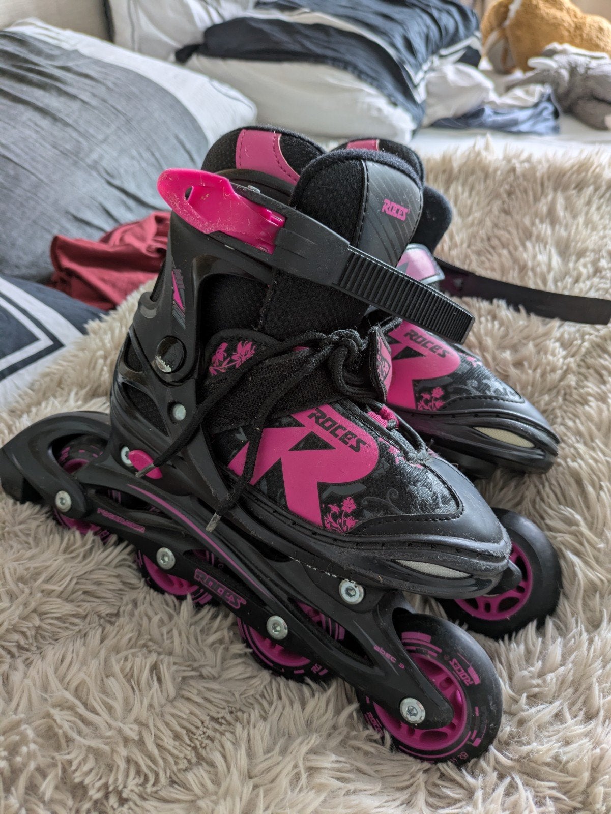 Roces verstelbare skeelers/inline skates maat 30-33, Verstelbaar, Kinderen, Roces, Ophalen of Verzenden